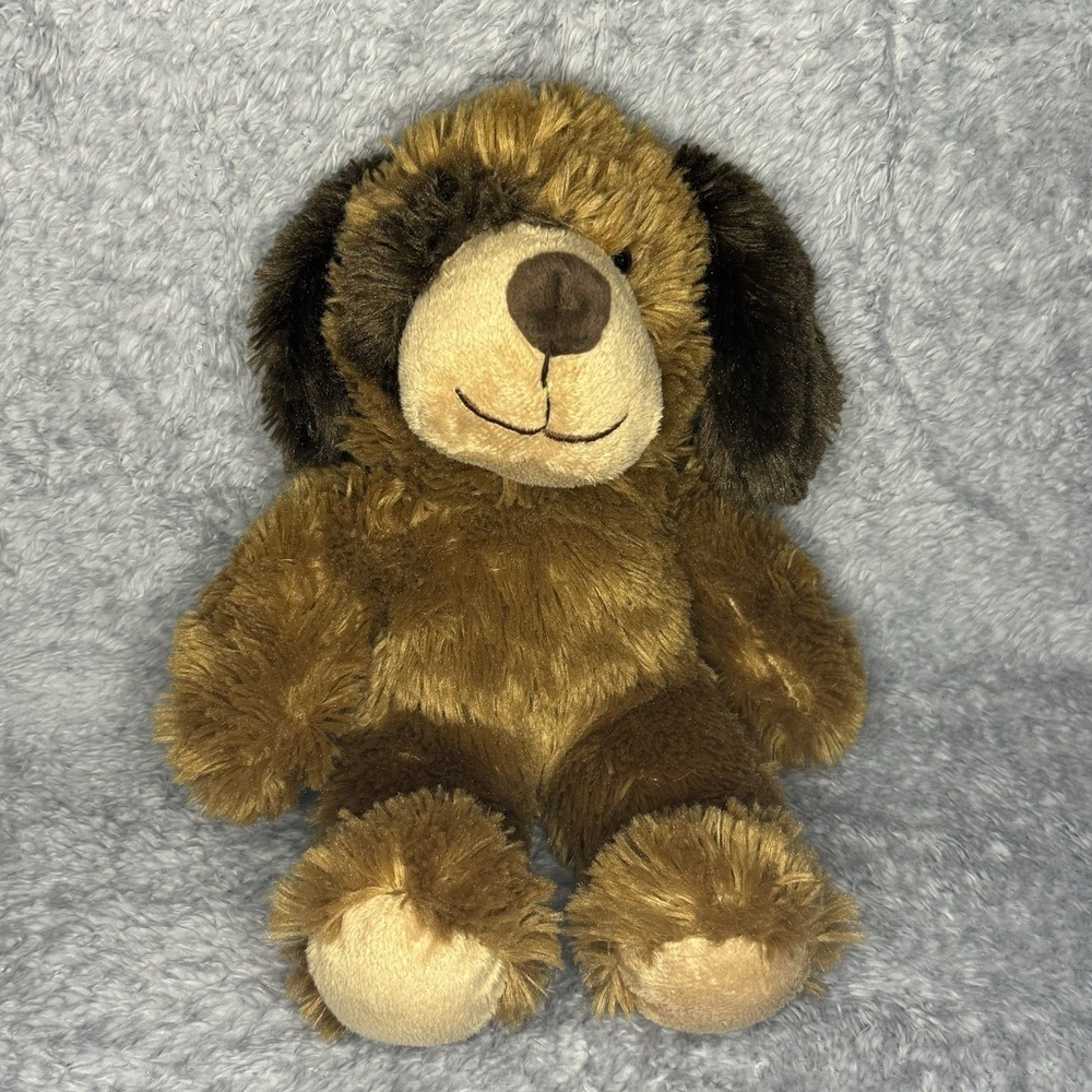 Dan Dee Brown Plush Dog Stuffed Animal 12" Soft Cuddly Puppy Toy